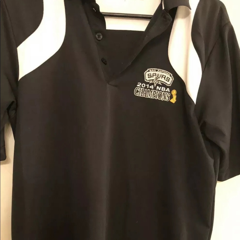 San Antonio Spurs shirt 2014 Champions NBA Size S EUC Embroidered polo